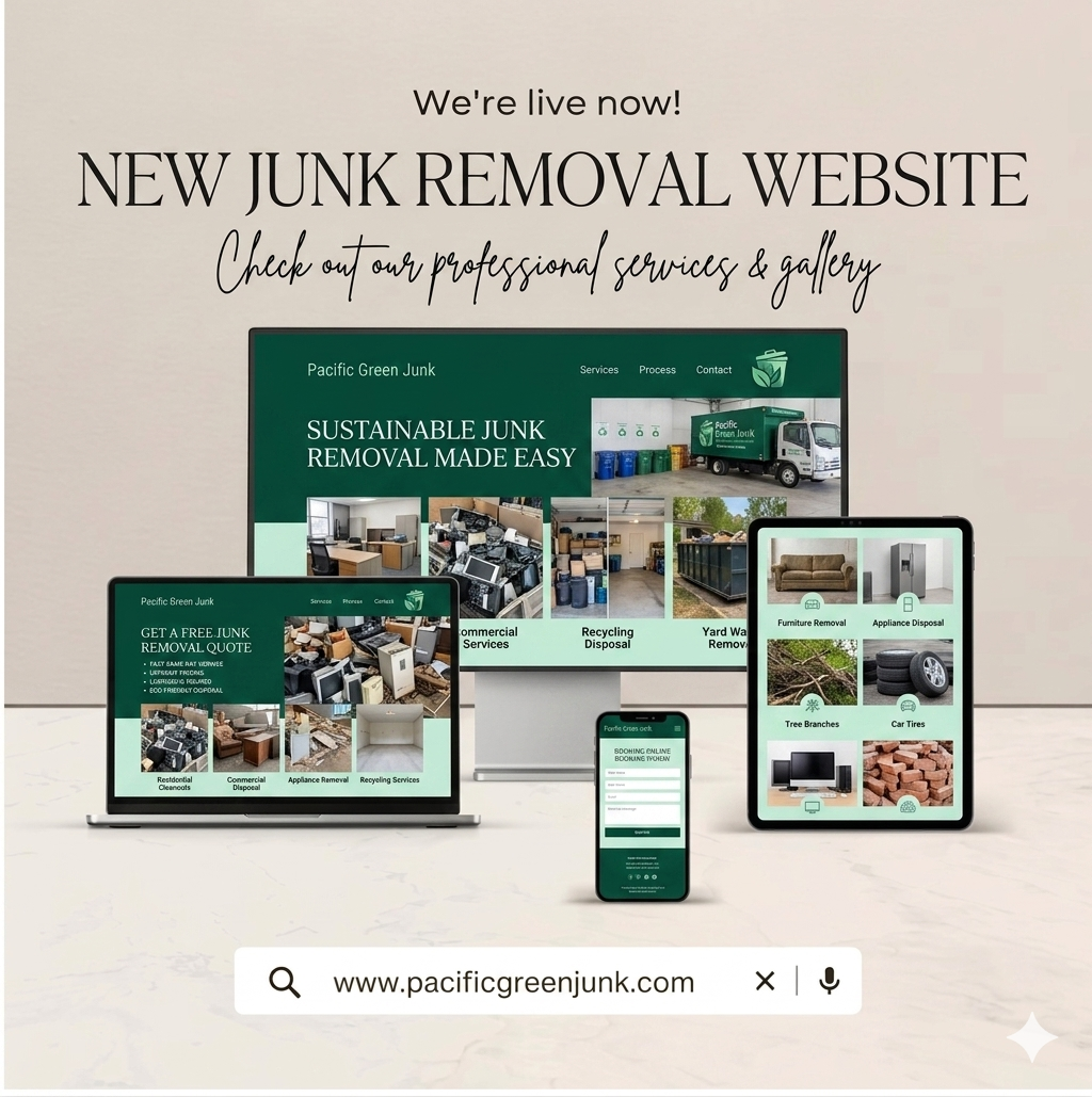 Beautiful fast junk removal business website design